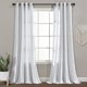 thumbnail image 1 of Paneles de cortina de ventana Lush Decor Hygge Stripe Azul marino Blanco 52x108 Juego, 1 of 2