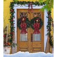 thumbnail image 5 of Grands Nœuds de Noël pour Couronnes, Nœud Buffalo Rouge pour Couronne des Fêtes Nœuds pour Porte d'Entrée, Nœuds de Couronne Flocon de Neige Nœuds à Carreaux Rouges et Noirs pour Décorations de Sapin de Noël et de Mariage Intérieures Extérieures, 5 of 5
