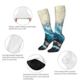 thumbnail image 3 of Naloa Iceberg Bald Eagle Thigh High Socks Extra Long Stretchy Sock Women Over Knee High Opaque Stocking Daily Wear, 3 of 6