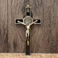 thumbnail image 2 of Crucifijo de pared de Jesucristo Cruz religiosa sagrada Decoración artesanal en 3D Jesucristo en soporte 19,5 x 9,5 cm Decoración antigua, 2 of 5