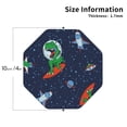 thumbnail image 3 of Balery 4 Pcs Dinosaur Astronaut Space Surfingleather Coasters Set, Drink Table Cup Coasters For Living Room Kitchen Coffee Decor, 3 of 9