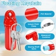 thumbnail image 3 of Floating Keychain, Float Key Ring Holder with Waterproof Container, Float Key Pendant for Boating, Fishing, Water Sports, Red, 3 of 6