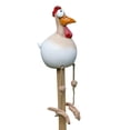 thumbnail image 4 of Inteprter Accesorios de decoración de jardín con forma de pollo, escultura al aire libre, adornos de resina para jardín, patio artístico, césped, Jardín y Patio 65212016C Inteprter HA005016-04B, 4 of 6