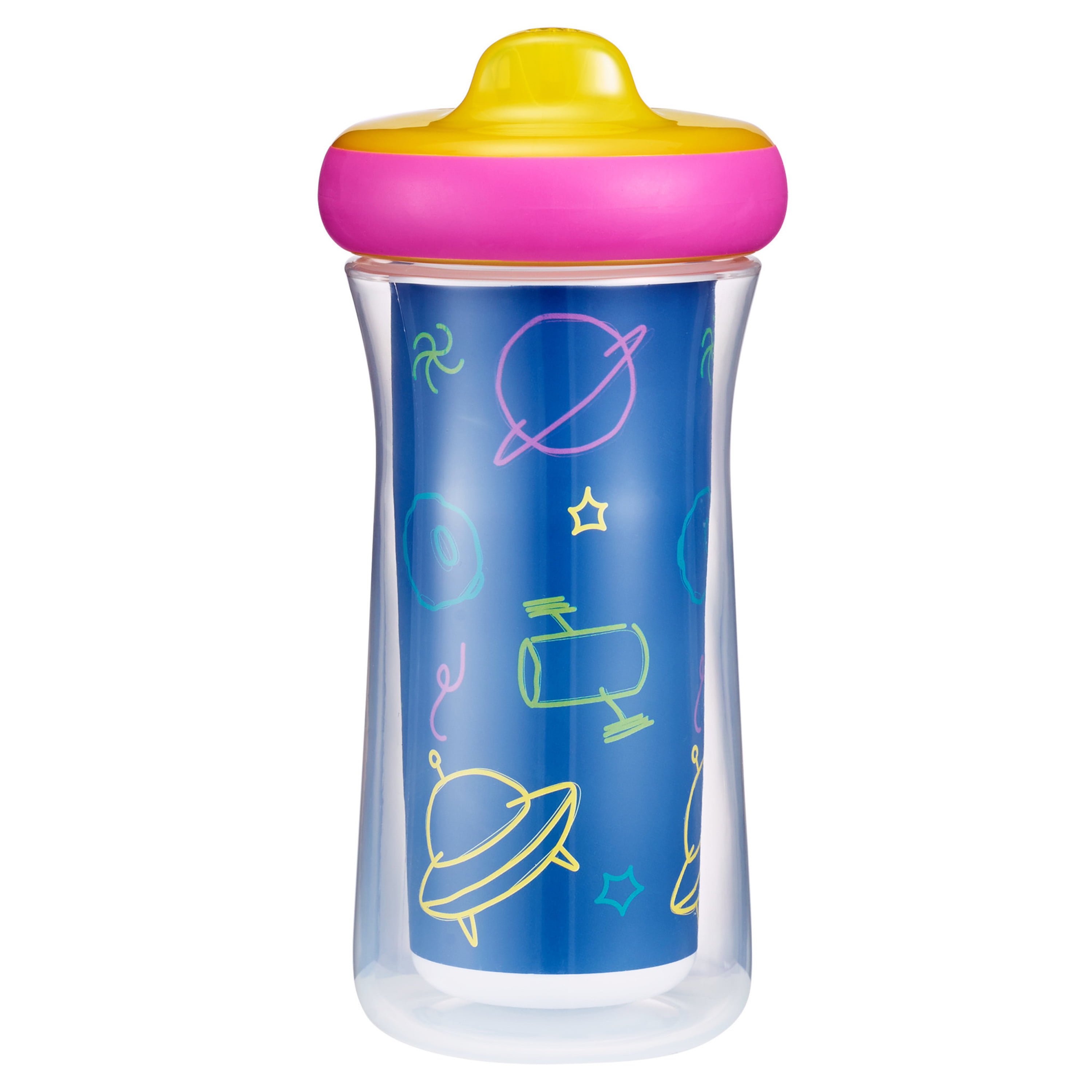 The First Years Baby Shark 9oz Hard Spout Portable Sippy Bin Cup