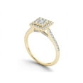 thumbnail image 3 of 3/4 Carat T.W. Diamond Cluster Halo 10kt Yellow Gold Engagement Ring, 3 of 4