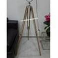 thumbnail image 2 of Thor Designer Studio Industrial Nautical Wooden Spot Light Wooden Tripod Floor Lamp Home Decor Gift, 2 of 4