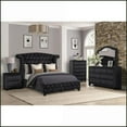 thumbnail image 4 of Dresser, Modern Crystal Tufted 7-Drawer Velvet Wood Frame Black | Mirror Not Included | Black | Wood, 4 of 5