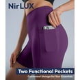 thumbnail image 5 of Nirlux Womens Biker Shorts With Pockets-Yoga Shorts For Women Regular & Plus Size For Gym & Yoga Size 4, 6" Inseam, Plum Purple, 5 of 6