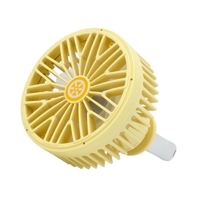 Ventilador de ventilación de aire para automóvil, rotación USB 360, accesorio colorida firmemente , para automóvil, camión, , AMARILLO Baoblaze Ventiladores de coches eléctricos