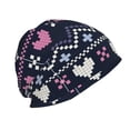 thumbnail image 3 of Disketp Pixel Heart Winter Unisex Knit Hats Beanies Hats for Men Women Winter Beanies Men's Women's Knit Cuffed Beanies Hats Beanie, 3 of 7