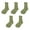 Green, variant on 5 Pairs Crew Socks for Women Ribbed Knit Slouch Boot Socks Breathable Crochet Long Piles Socks for High School