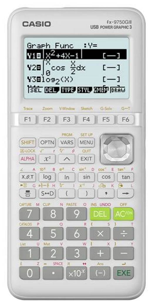 *New  Sealed* Casio fx-9750GII Graphing Calculator White 