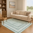 thumbnail image 7 of Addison Rugs Mayfield Premium Machine Washable Transitional Geometric Teal Rectangle Rug, 10' x 14', 7 of 7