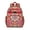 Red-20, variant on Ethnic Colorful Art Paisley Design Student Backpack Adjustable Shoulder Straps Chest Buckle Lightweight Durable School Backpack