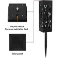 thumbnail image 4 of Luces LED de jardín alimentadas por energía solar, iluminación decorativa para exteriores, impermeables, sin cables, fácil instalación para jardín, patio, aceras, decoración de césped (6 piezas), 4 of 5