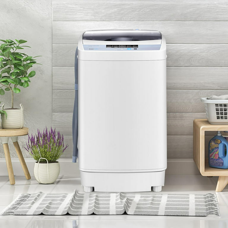 17.8Lbs Portable Washing Machine, 2.3 Cu.ft Portable Washer with Drain  Pump, Faucet Adaptor, 10 Wash Programs/8 Water Levels Compact Laundry  Washer