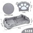 thumbnail image 6 of Datingday Portable Toddler Bed,Toddler Floor Bed for 1-5,Foldable Toddler Travel Bed for Kids,Soft and Safe (Grey,L), 6 of 10
