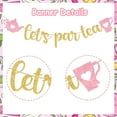 thumbnail image 4 of Let's Par Tea Banner Floral Tea Party Decorations, Teapot and Teacup Banner Decor for Tea Themed Birthday Party Baby Shower Photo Booth Backdrop Tea Themd Bridal Shower Decorations, 4 of 6