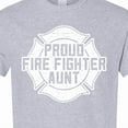 thumbnail image 4 of Inktastic Proud Firefighter Aunt Wht T-Shirt, 4 of 5