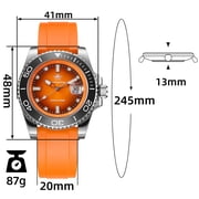 ADDIESDIVE Professional Dive Watch for Men - 200M Water Resistance, Ceramic Bezel, Luminous, 41mm Japanese Quartz Watch for Swimming, Diving and Outdoor Adventure