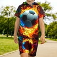 thumbnail image 6 of Amidoa Boys Summer Outfit Sets 2 Piece T-Shirt Graphic Short Sleeve and Shorts Set Kids Clothing Sets Orange Size 8, 6 of 7