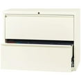 thumbnail image 5 of Scranton & Co 36" 2-Drawer Modern Metal Lateral Filing Cabinet in Off White, 5 of 6