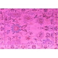 thumbnail image 1 of Ahgly Company Indoor Rectangle Abstract Pink Modern Area Rugs, 2' x 4', 1 of 4
