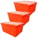 thumbnail image 1 of Cajas Organizadoras Apilable StorBox 3 Pzas 35kg 61x50x31cm Apilable Bisagras Polietileno Color Naranja., 1 of 1