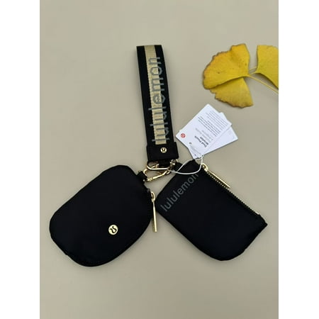 Zip Around Wristlet Wallets for Women Detachable Dual Pouch Mini Coin Purse with Coin Pocket