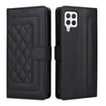 thumbnail image 2 of Compatible with Samsung Galaxy A22 4G Case, Premium Leather Wallet Book Case Magnetic Flip RFID Blocking Credit Card Holder Kickstand with Wrist Strap Shock Absorbing Case, Black, 2 of 11