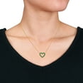 thumbnail image 5 of Everly Women's Emerald 10k Yellow Gold Necklace, 5 of 7