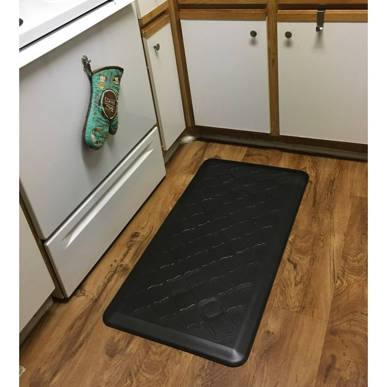 Art3d 39 X 20 Premium All-Purpose Non-Slip Anti-Fatigue Kitchen Standing  Rug, Comfort Mat with Extra Support and Thick in Brown 