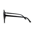 thumbnail image 4 of Womens Oversize Heart Shape Beveled Jewel Lens Sunglasses All Black, 4 of 4