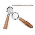 thumbnail image 2 of 54mm Coffee Bottomless Portafilter with Filter Basket & Wooden Handle Replacement for Breville 880/870/850 Coffee Machine Tool Reusable Alloy Filters Coffee Extraction Accessories, 2 of 8