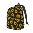 thumbnail image 2 of Balery Sunflowers Vintage Canvas Backpack for Men and Women - Large Capacity, Durable Travel Laptop Bag for School, Work, Hiking, and Outdoor Activities, 2 of 7