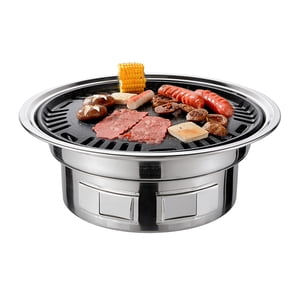 Grill Poêle,Bbq Barbecue Ronde Inc. Coréen Bbq Barbevue Ronde Poêre Coréen Barbecoue Net Picnic BbQ 13 Inch Poêle Coréen R Net Poêre Table Net Mewmewcat Jinmie