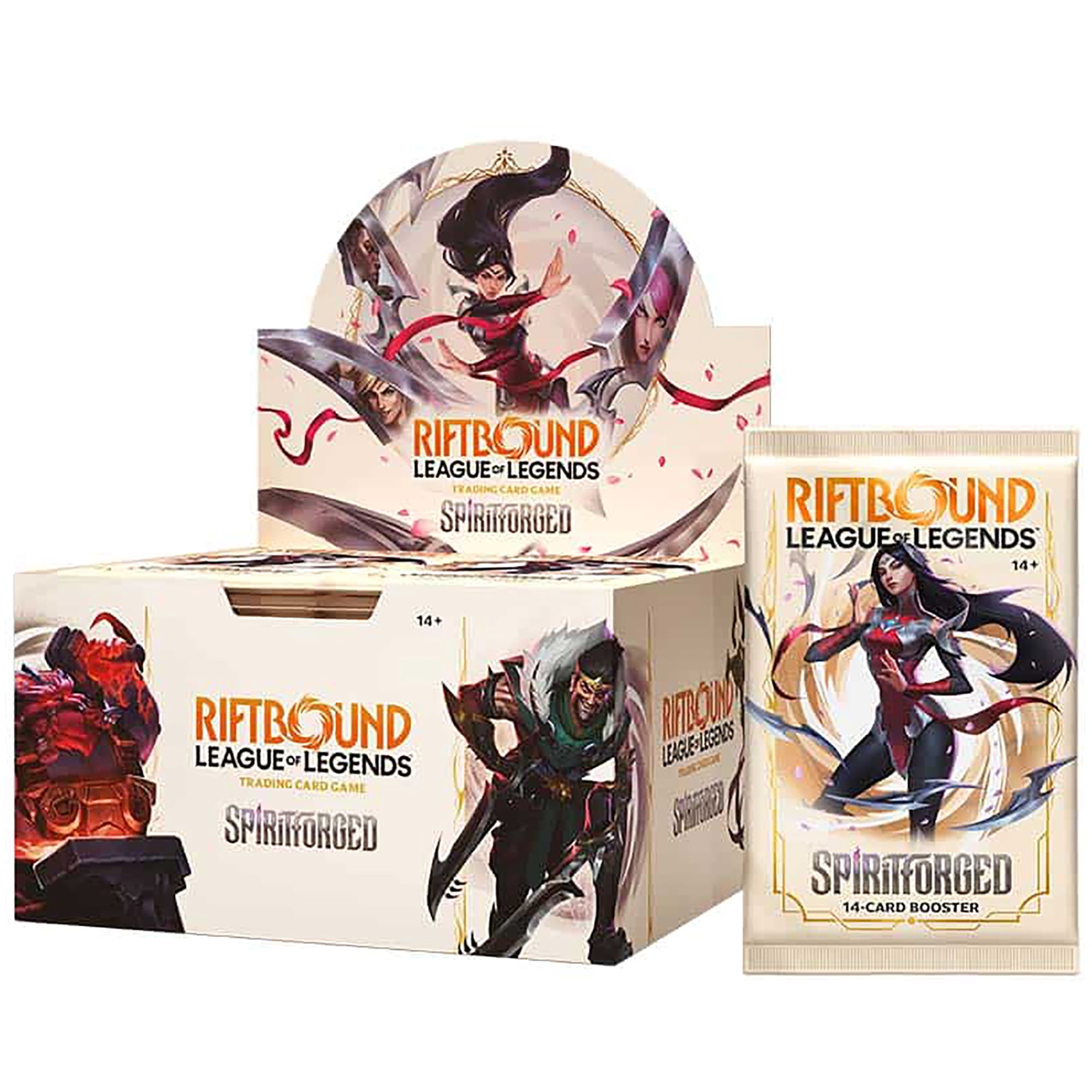 Riftbound: League of Legends TCG Spiritforged - Booster Display - 24 Booster Packs (14 Cards Ea), Deck-Building Trading Card Game, Randomly Assorted
