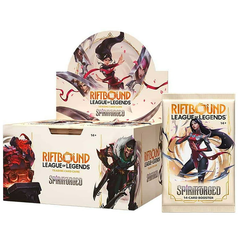 Riftbound: League of Legends TCG Spiritforged - Booster Display - 24  Booster Packs (14 Cards Ea), Deck-Building Trading Card Game, Randomly  Assorted - Walmart.com