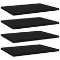 thumbnail image 1 of Bookshelf Boards Charmma Bookcase Panels 4 pcs Black 15.7"x11.8"x0.6" Chipboard, 1 of 5