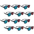 thumbnail image 4 of 20pcs Portátil Plastic Glases 3D Lente azul rojo Marco negro Cine Cine, 4 of 4
