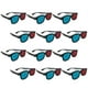 thumbnail image 2 of 20 gafas 3D portátiles de plástico con lentes rojas y azules y montura negra para cine., 2 of 5