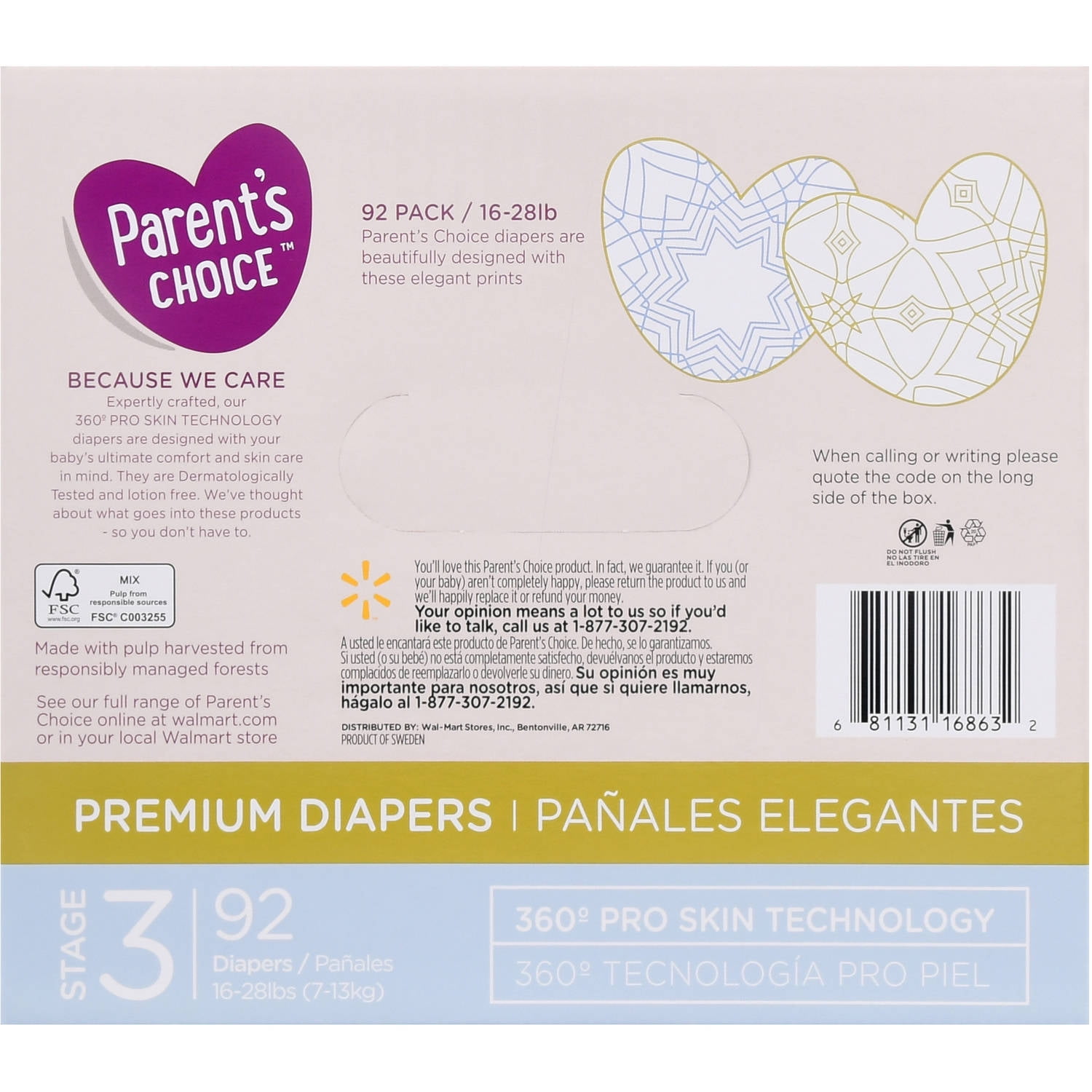parents choice premium diapers size 4