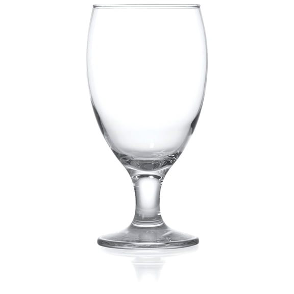 Red Co. Set of 4 Clear 20 Oz Short Stem All Purpose Glass Drinking Goblets