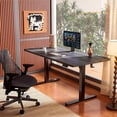 thumbnail image 2 of Height Adjustable Electric Standing Desk, 44 x 24 Inches Sit Stand Desk with Memory Function, Grey, 2 of 9