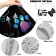 thumbnail image 6 of TSOVTHRID Dog Paw Black Print 4 Pieces Gaming Chair Cover with Armrest Slipcovers Stretchable Machine Washable Computer Chair Seat Slipcovers Cat Scratch Proof, 6 of 7