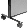 thumbnail image 2 of 24-1/4"W x 100-1/2"H Deluxe Mobile Office Partition Panel, Gray, 2 of 3