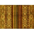 thumbnail image 1 of Ahgly Company Machine Washable Indoor Rectangle Abstract Yellow Modern Area Rugs, 2' x 4', 1 of 4