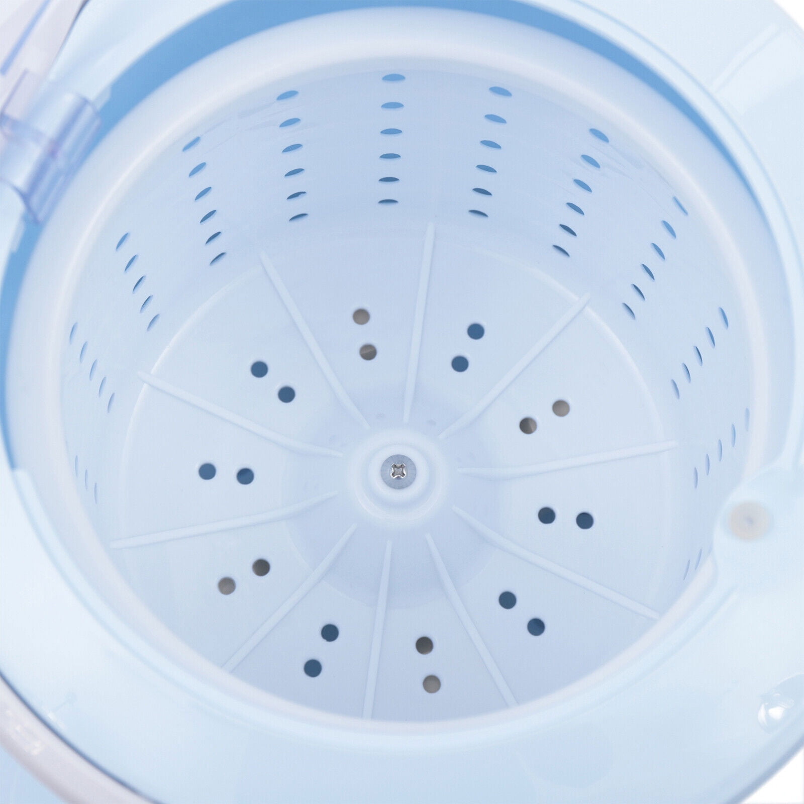 Mini Dryer Portable Compact Clothes Spin Dryer Manual Home Laundry Dryer Blue