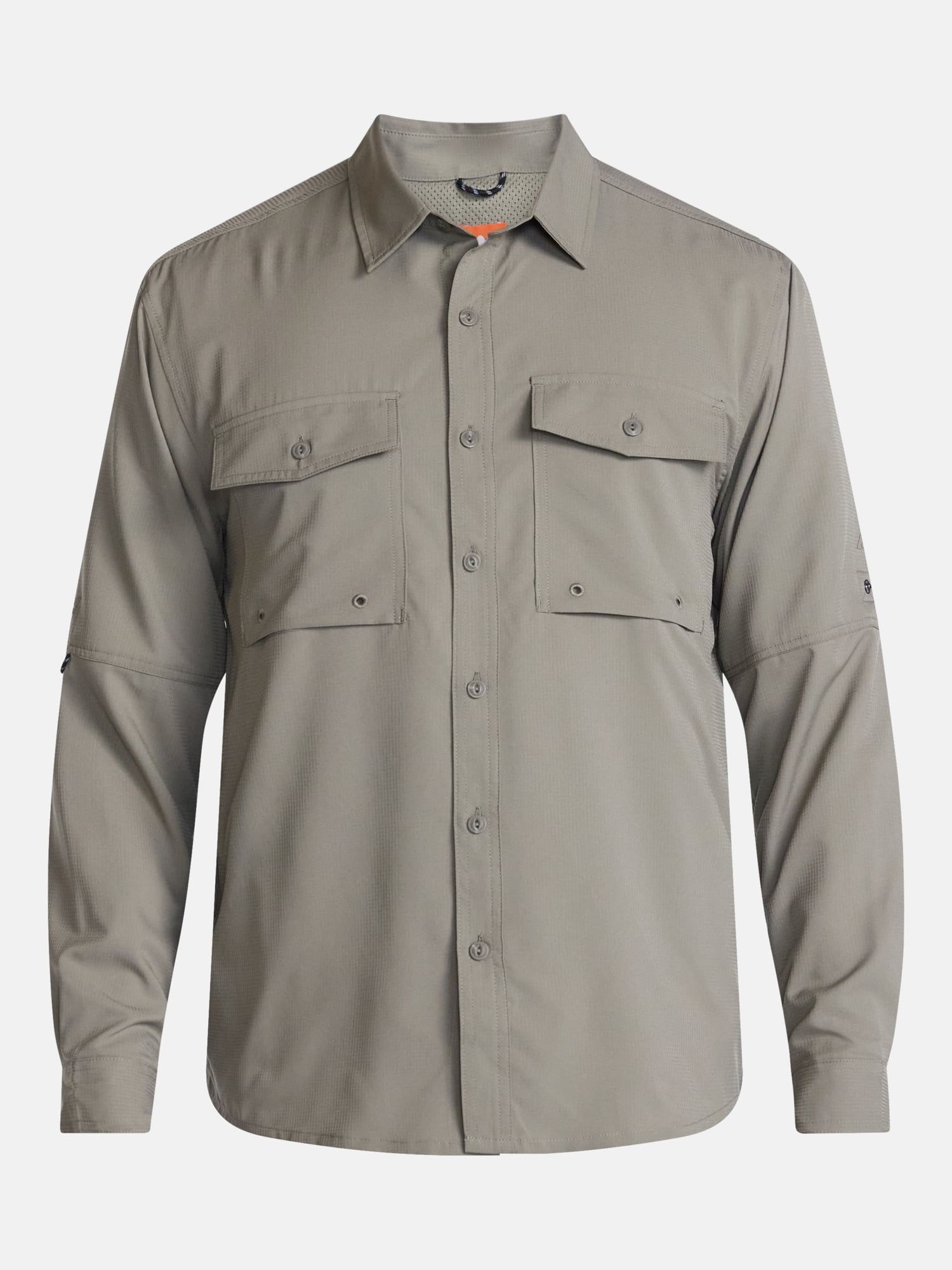 Ozark Trail Men's Fishing Shirt with Long Sleeves, Sizes S-4XLT