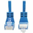 thumbnail image 3 of Eaton Tripp Lite Series Up/Down-Angle Cat6 Gigabit Molded Slim UTP Ethernet Cable RJ45 Up-Angle M to RJ45 Down-Angle M Blue 10 ft. 3.05 m, 3 of 5
